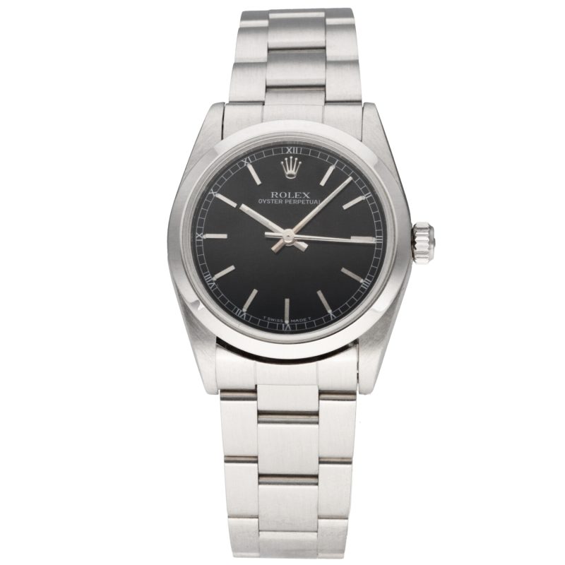 1999 Rolex Midsize Oyster Perpetual 77080 Automatic SS 31mm with Original Box and Papers - Serviced! - Image 3