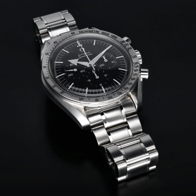 ca. 1998 Omega Speedmaster Replica 57 Broad Arrow ref. 35945000 with Original Omega Box and Card - Image 11