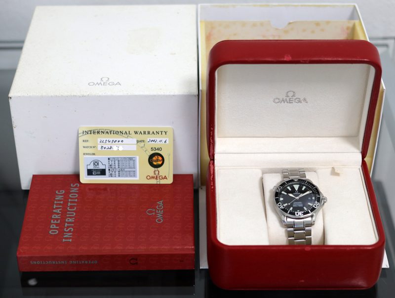 2002 Omega Seamaster Diver 300M Automatic 22545000 with Box & Papers - Omega Serviced - Image 16