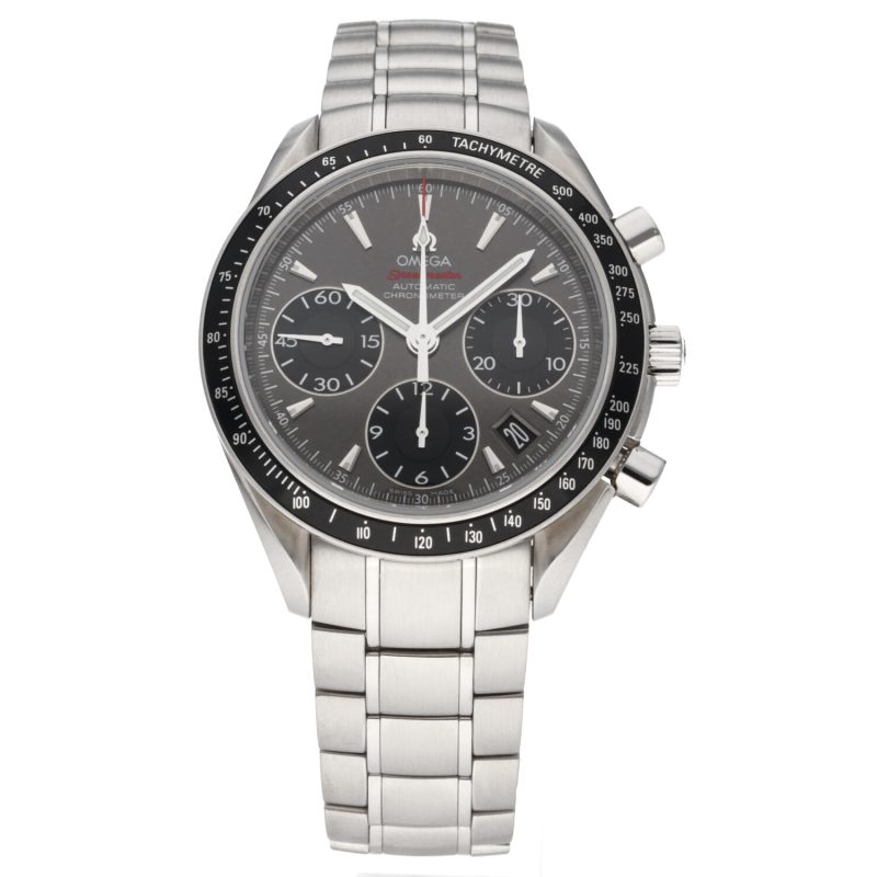 ca. 2018 Omega Speedmaster Date 40 ref. 32330404006001 Grey Dial with Original Omega Box and Warranty - Image 3