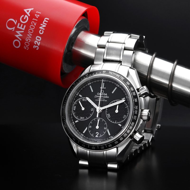 ca. 2016 Omega Speedmaster Racing Co-Axial Chronograph 40mm ref. 32630405001001 with Original Omega Box and Card - Image 4