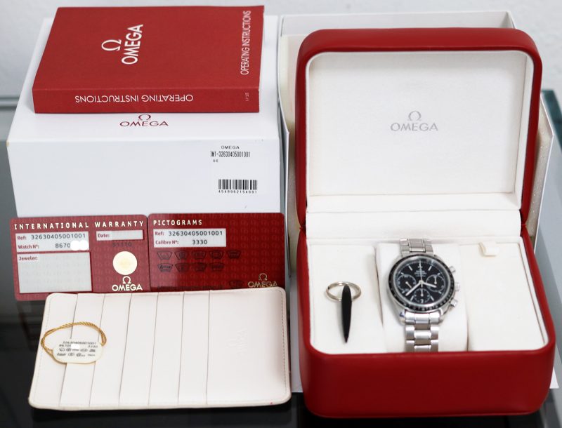 ca. 2016 Omega Speedmaster Racing Co-Axial Chronograph 40mm ref. 32630405001001 with Original Omega Box and Card - Image 17