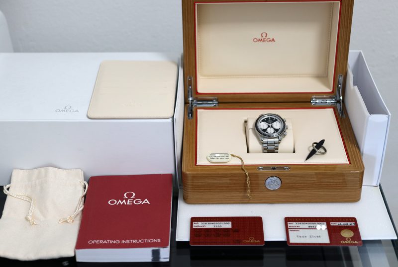 2019 Omega Speedmaster Racing Co-Axial Chronograph ref. 32630405001002 with Original Omega Box and Card - Image 16