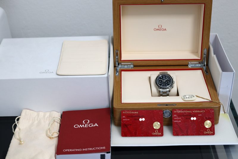 2020 ca. Omega Speedmaster Racing Co-Axial 40mm 32630405001001 con Scatola e Garanzia Originale - immagine 15