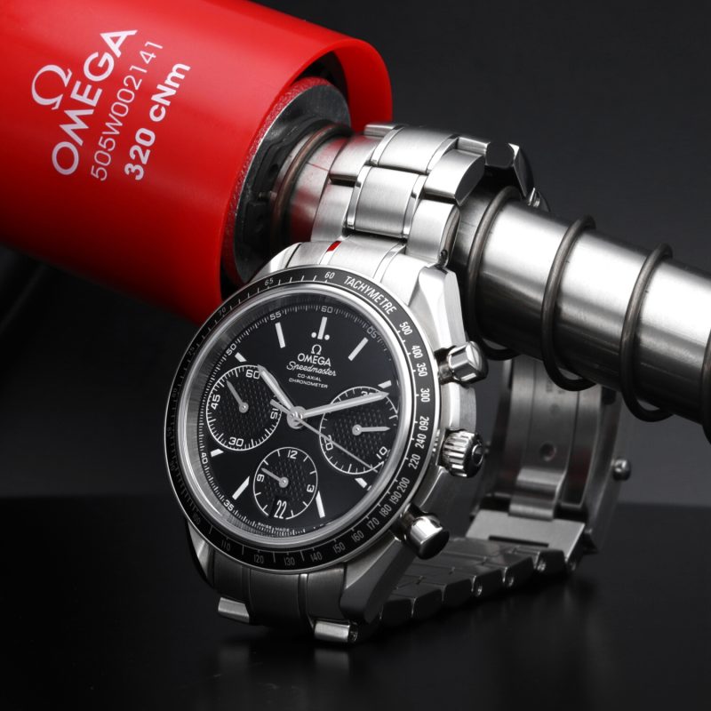 2020 ca. Omega Speedmaster Racing Co-Axial 40mm 32630405001001 con Scatola e Garanzia Originale - immagine 5