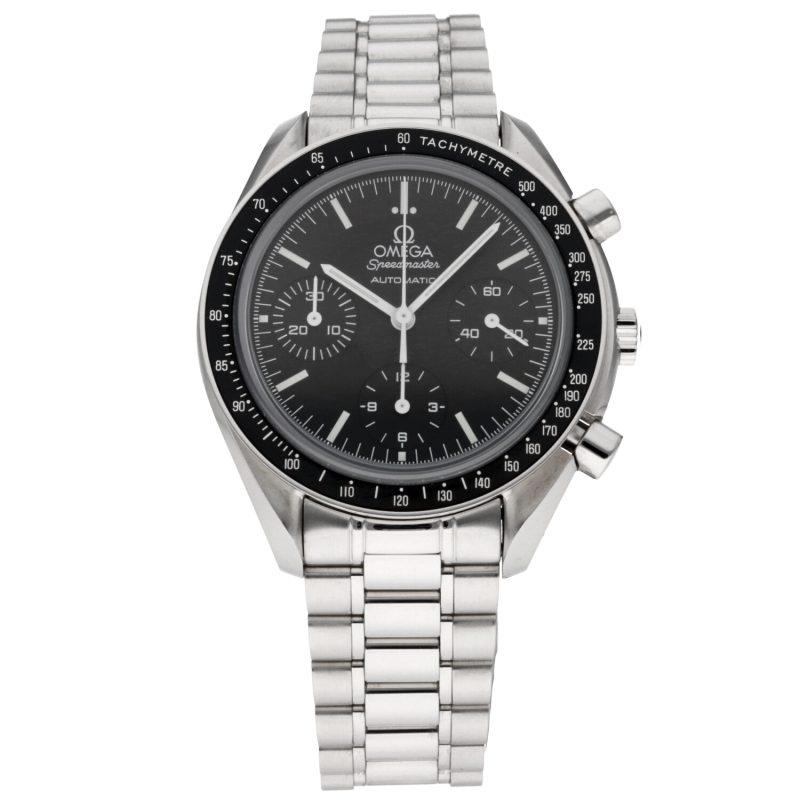 ca. 2009 Omega Speedmaster Reduced 35395000 Automatic SS 39mm Sapphire Crystal with Box & Card - Image 3