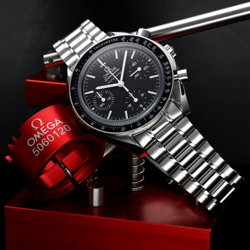 ca. 2009 Omega Speedmaster Reduced 35395000 Automatic SS 39mm Sapphire Crystal with Box & Card - Image 5