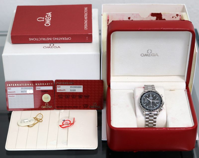 ca. 2009 Omega Speedmaster Reduced 35395000 Automatic SS 39mm Sapphire Crystal with Box & Card - Image 17