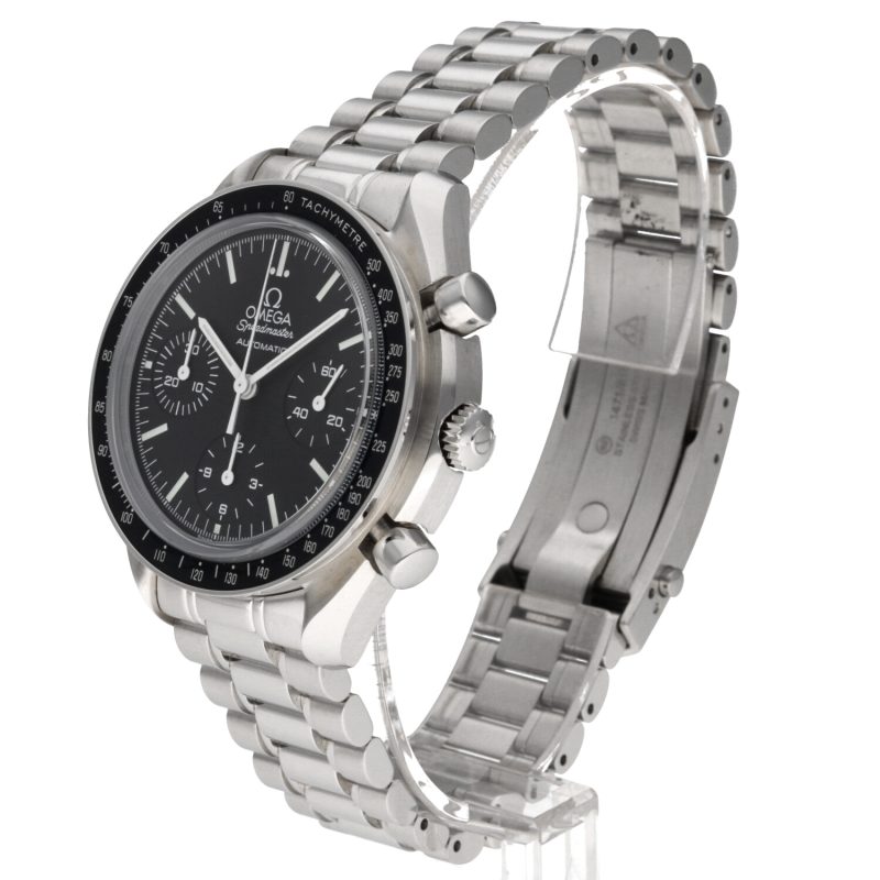 ca. 2009 Omega Speedmaster Reduced 35395000 Automatic SS 39mm Sapphire Crystal with Box & Card - Image 2