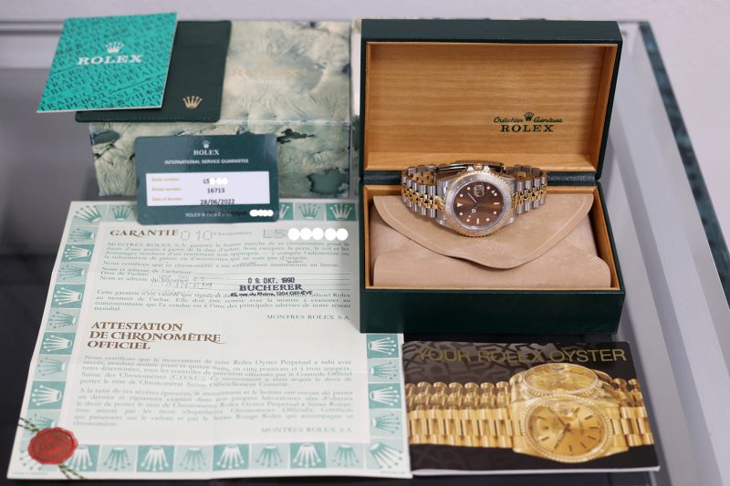 1990 Rolex Two Tone GMT-Master " Rootbeer" 16713 with Box & Papers Just Serviced by Official Rolex Authorized Service Center - Rolex Service Card Dated 18/07/2022 - Image 16