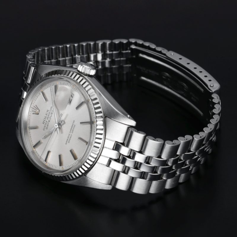 1972 Rolex Datejust 36 ref. 1601 Quadrante "Pie Pan" Argento - Revisionato - immagine 15