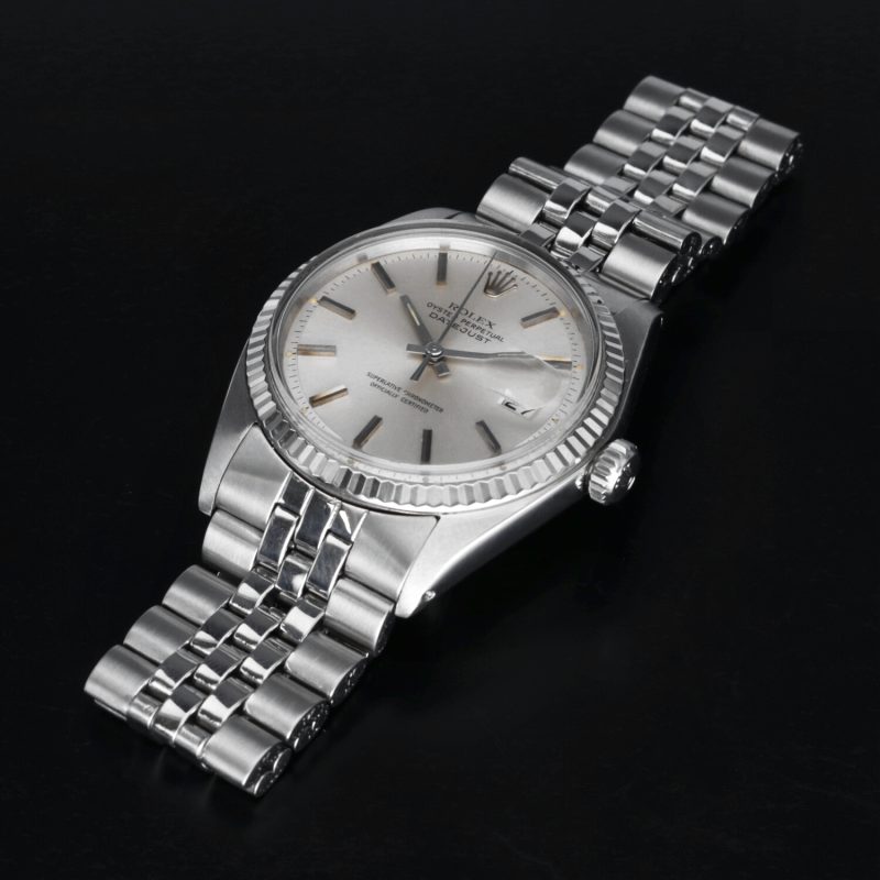 1972 Rolex Datejust 36 ref. 1601 Quadrante "Pie Pan" Argento - Revisionato - immagine 13