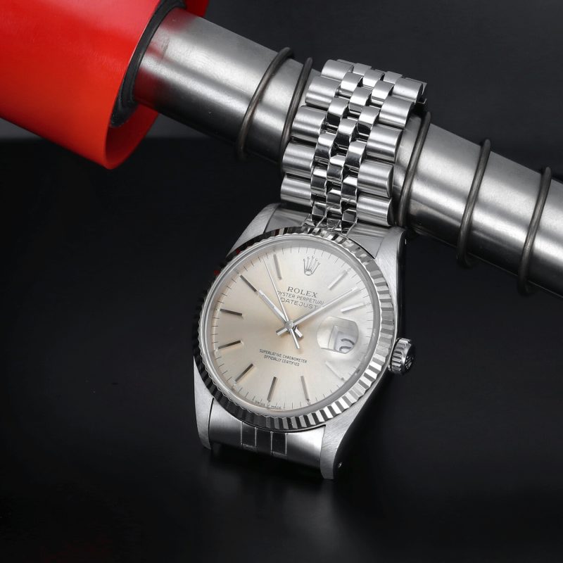 1989 Rolex Datejust 36 ref. 16234 Quadrante Argento Virato Champagne - Scatola e Garanzia - Revisionato - immagine 5