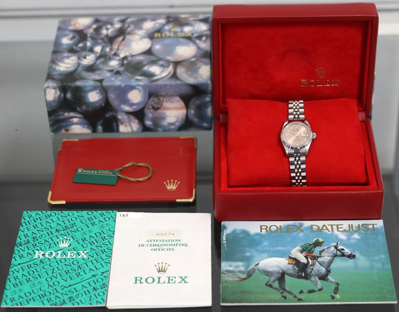 1997 Rolex Datejust 26mm ref. 69174 Quadrante Salmone con Scatola e Granzia originale - immagine 15