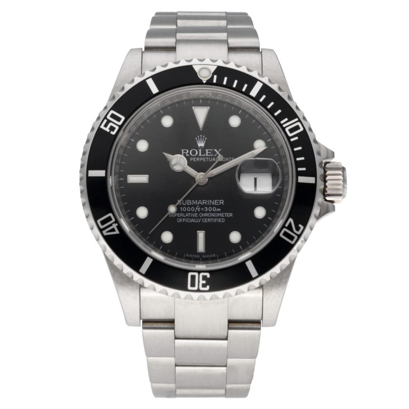 2010 Unpolished, Like New, Rolex Submariner Date ref. 16610LN with Original Box and Papers - Image 3