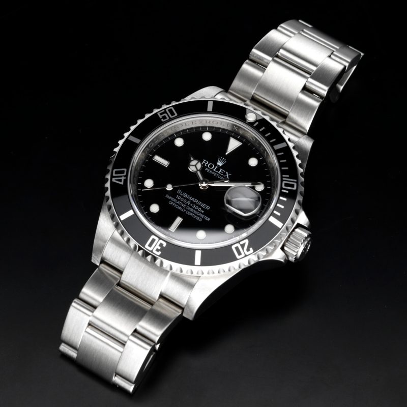 2010 Unpolished, Like New, Rolex Submariner Date ref. 16610LN with Original Box and Papers - Image 13