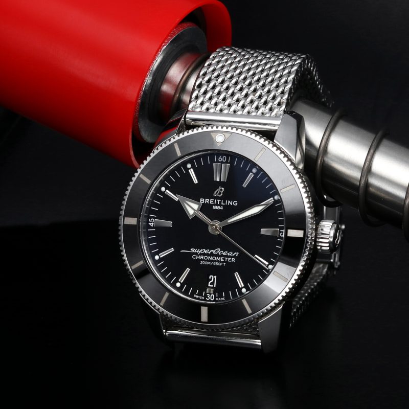 2020 ca. Breitling SuperOcean Heritage II B20 ref. AB2030121B1A1 Automatico Acciaio 44mm - immagine 4