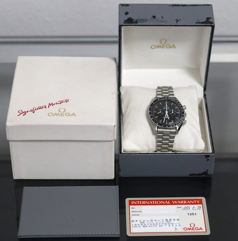 1993 Omega Speedmaster Professional Moonwatch 35905000 con Scatola e Garanzia Originale - immagine 17