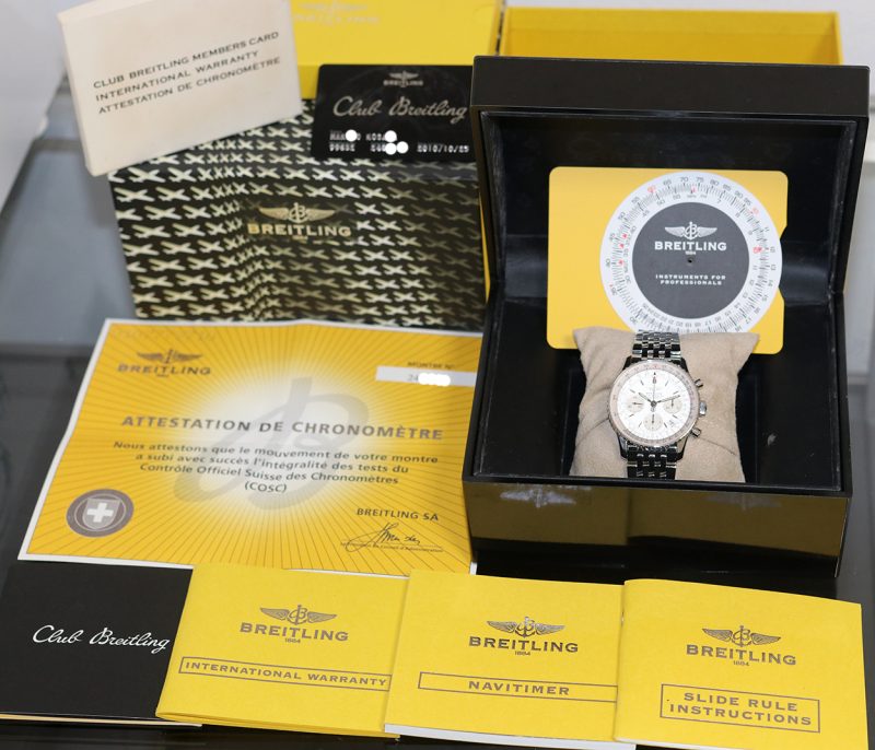 2010 Breitling Navitimer ref. A23322 con Scatola e Garanzia Originale - Revisionato Breitling - immagine 16