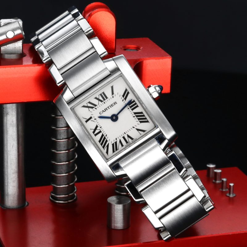 ca. 2005 Cartier Lady Tank Francaise ref. 2384 with Box - Image 4