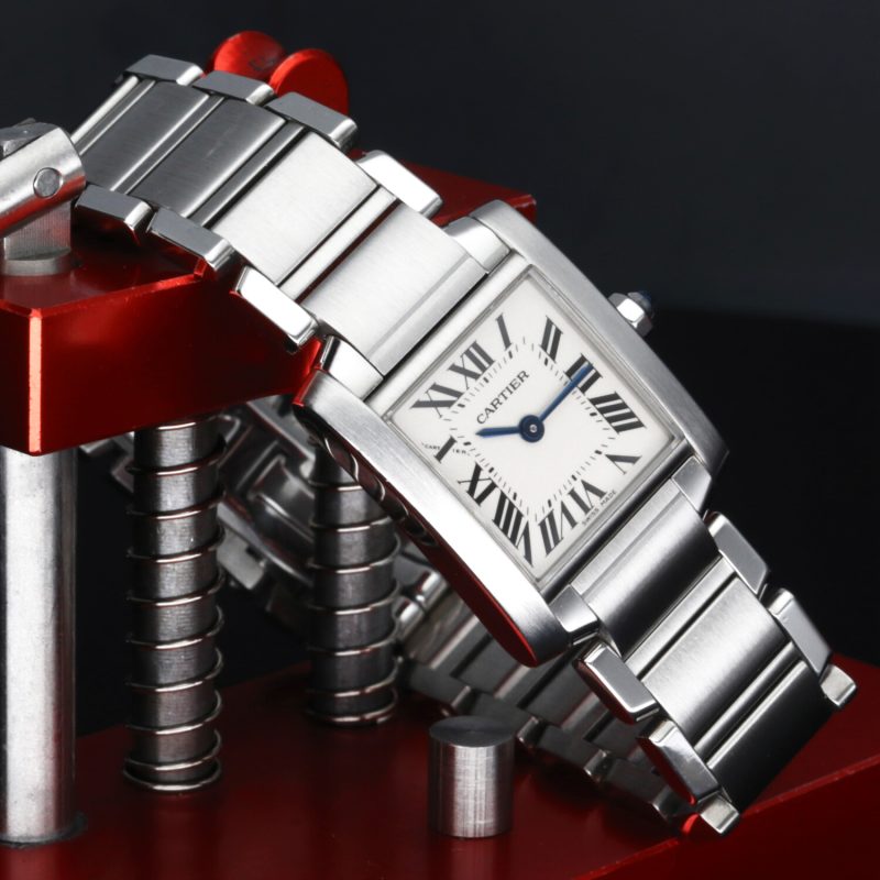 ca. 2005 Cartier Lady Tank Francaise ref. 2384 with Box - Image 5