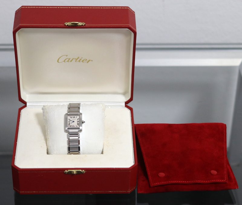 ca. 2005 Cartier Lady Tank Francaise ref. 2384 with Box - Image 14