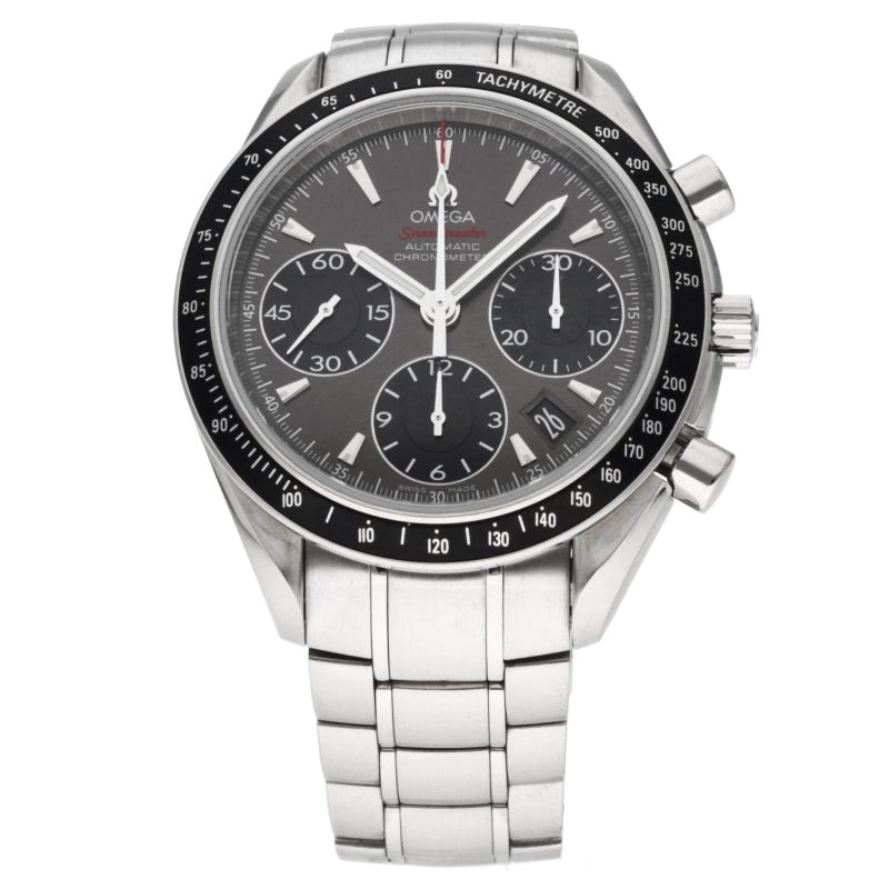 ca. 2019 Unpolished Omega Speedmaster Date 40 ref. 32330404006001 with Original Omega Box and Warranty - Image 3