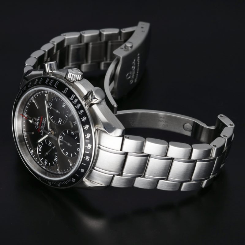 ca. 2019 Unpolished Omega Speedmaster Date 40 ref. 32330404006001 with Original Omega Box and Warranty - Image 14