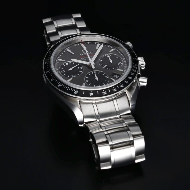 ca. 2019 Unpolished Omega Speedmaster Date 40 ref. 32330404006001 with Original Omega Box and Warranty - Image 11