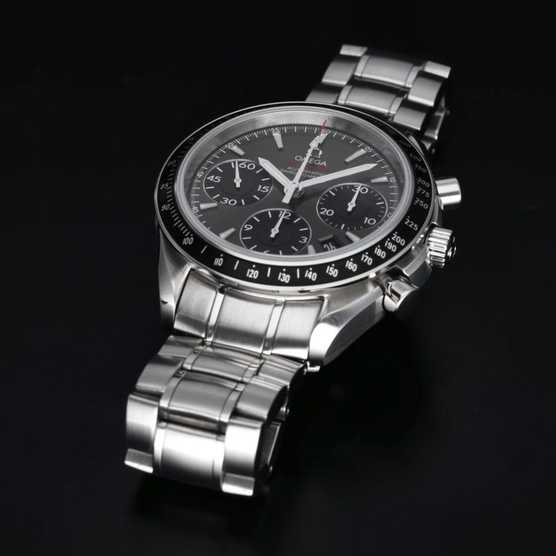 ca. 2019 Unpolished Omega Speedmaster Date 40 ref. 32330404006001 with Original Omega Box and Warranty - Image 12