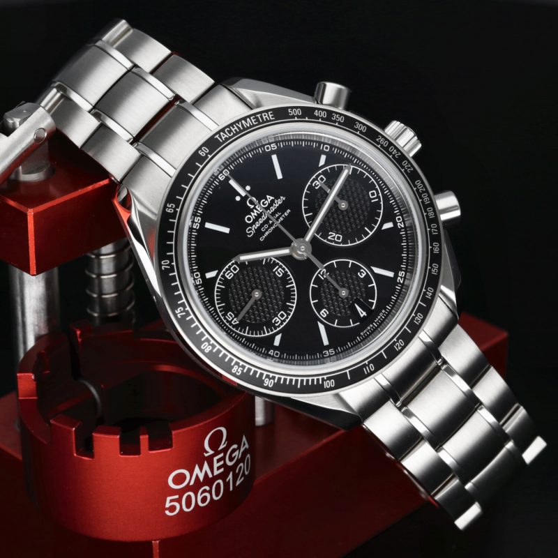 2021 Omega Speedmaster Racing Co-Axial 40mm 32630405001001 Nuovo, mai Indossato - immagine 4