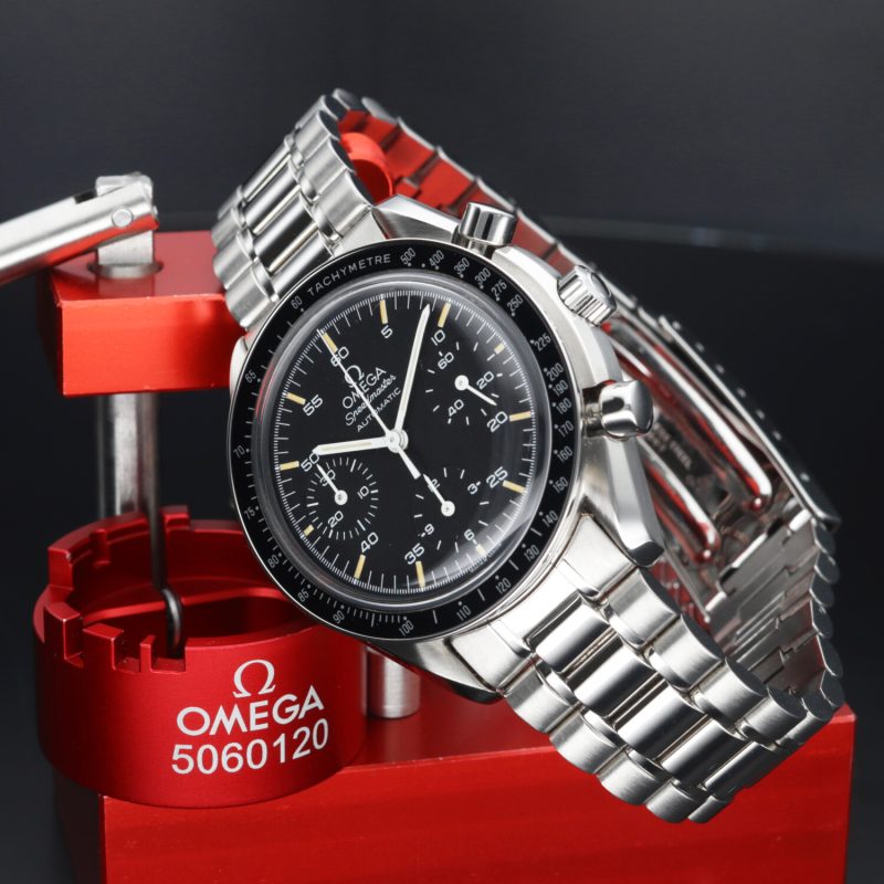 1991 Omega Speedmaster Automatico Reduced ref. 35105000 con Scatola e Garanzia Originale - immagine 4