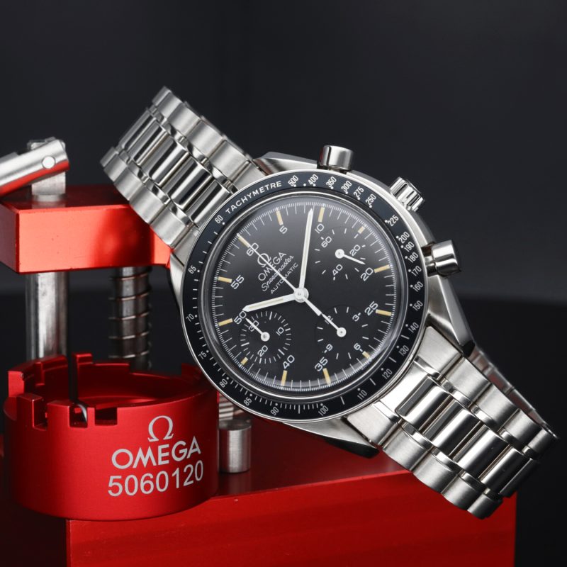 1991 Omega Speedmaster Automatico Reduced ref. 35105000 con Scatola e Garanzia Originale - immagine 5