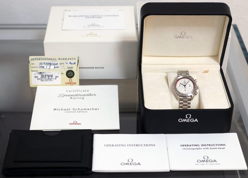 2001 Omega Speedmaster Michael Schumacher Limited Edition 35173000 with Box and Papers - Omega Serviced - Image 16