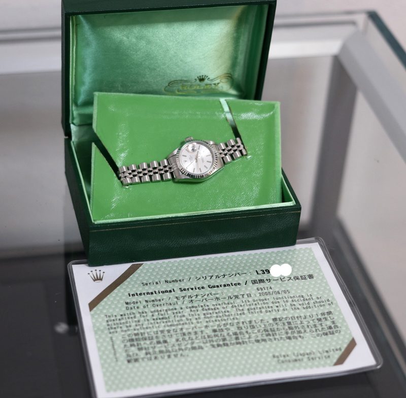 1989 Rolex Lady Datejust 26 ref. 69174 con Scatola Originale e RSC - immagine 16