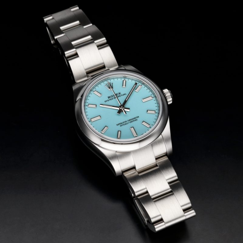 2022 Unworn Rolex Oyster Perpetual 31mm ref. 177200 Tiffany Dial, Box+Card+Booklets - Image 12