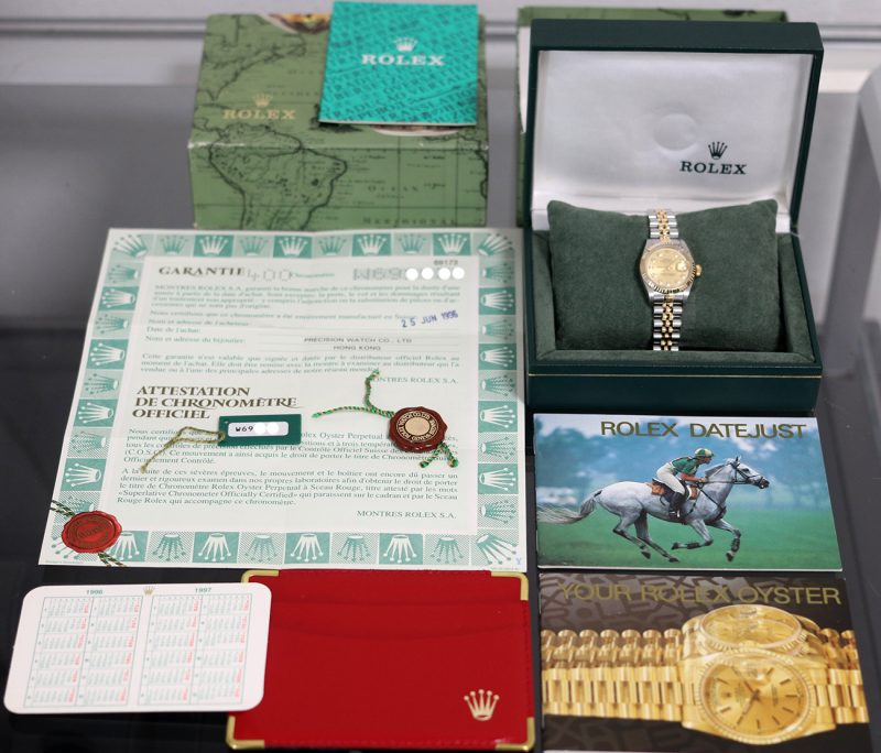 1995 Rolex Lady Datejust 26 Oro e Acciaio ref. 69173 Quadrante Diamanti con Scatola e Garanzia Originale - immagine 16