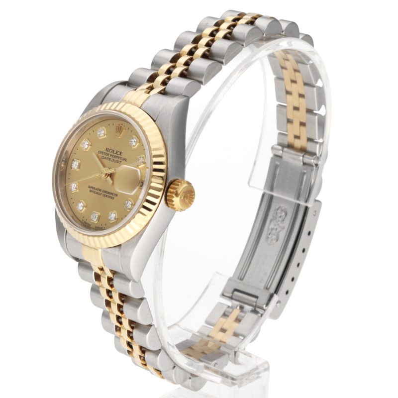 1995 Rolex Lady Datejust 26 Oro e Acciaio ref. 69173 Quadrante Diamanti con Scatola e Garanzia Originale - immagine 2