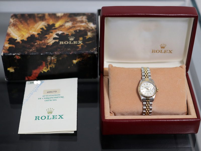 1987 Rolex Lady Datejust 26 Oro e Acciaio ref. 69173 con Scatola e Garanzia Originale - immagine 16