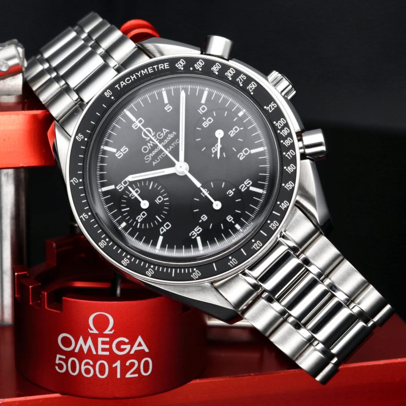 2005 Unpolished Omega ref. 35105000 Speedmaster Automatic Reduced 39 mm with Original Papers - Image 4