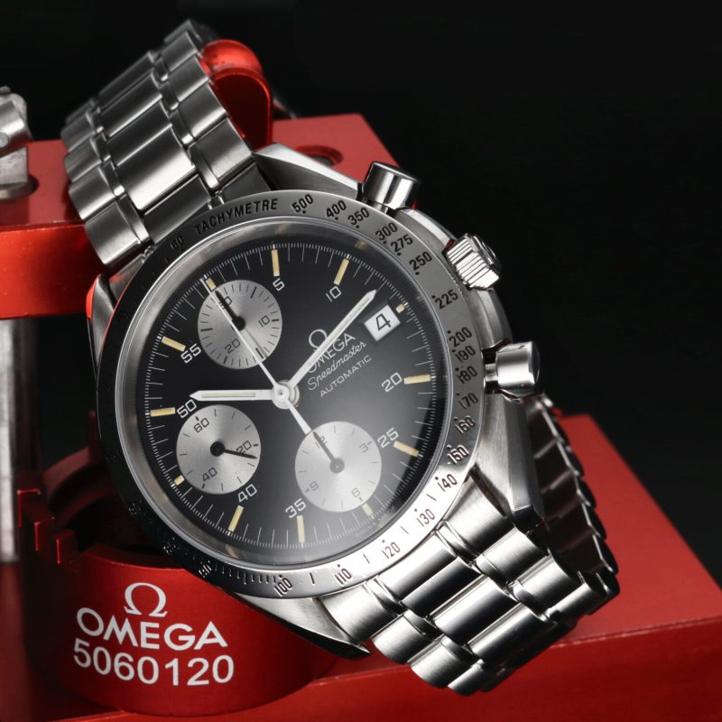 1991 ca. Omega 35115000 Speedmaster Data 39mm Quadrante Panda Invertito - Revisionato Omega - immagine 4