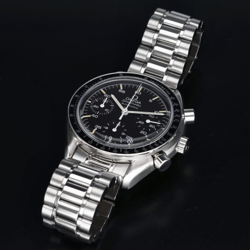 Vintage 1989 ca. Omega ref. 35105000 Speedmaster Reduced 39mm Calibro 1140 "Dorato", Revisionato Omega - immagine 12