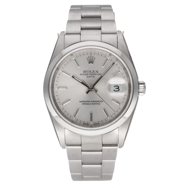 2001 Rolex ref. 15200 Oyster Perpetual Date 34 mm Mai Indossato con Garanzia Originale - immagine 3