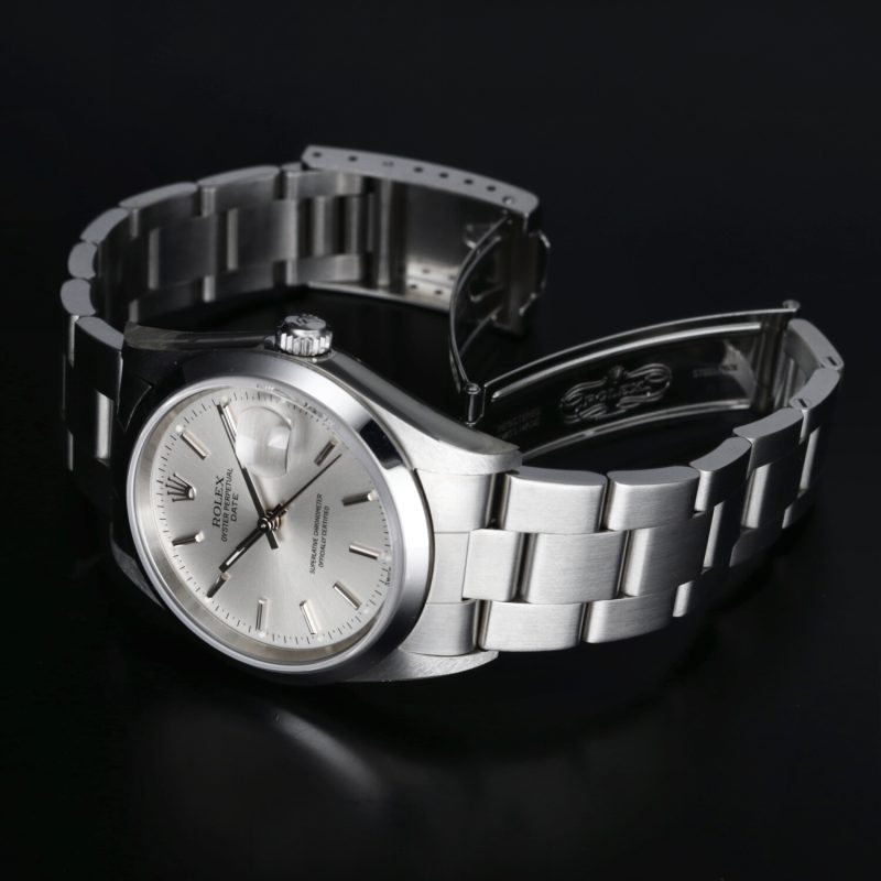 2001 Rolex ref. 15200 Oyster Perpetual Date 34 mm Mai Indossato con Garanzia Originale - immagine 14