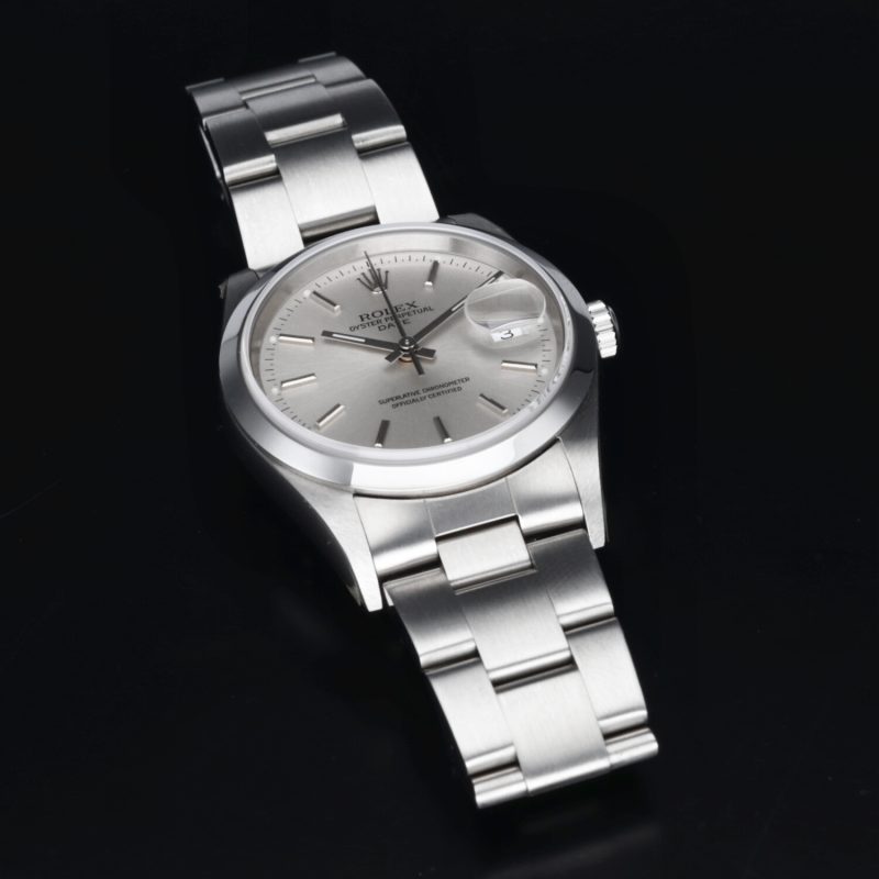 2001 Rolex ref. 15200 Oyster Perpetual Date 34 mm Mai Indossato con Garanzia Originale - immagine 11