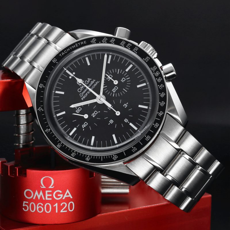 2005 ca. Omega ref. 35705000 Speedmaster Professional "The Moon Watch" Scatola+Libretto+Garanzia+Revisione Omega - immagine 4