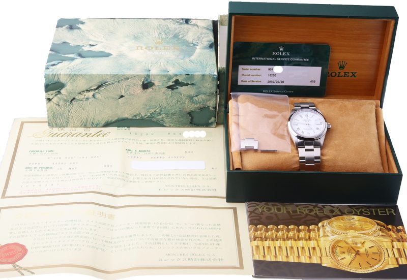 1994  Rolex ref. 15200 Oyster Perpetual Date 34 mm, Box+Booklet+Papers+RSC - Image 15