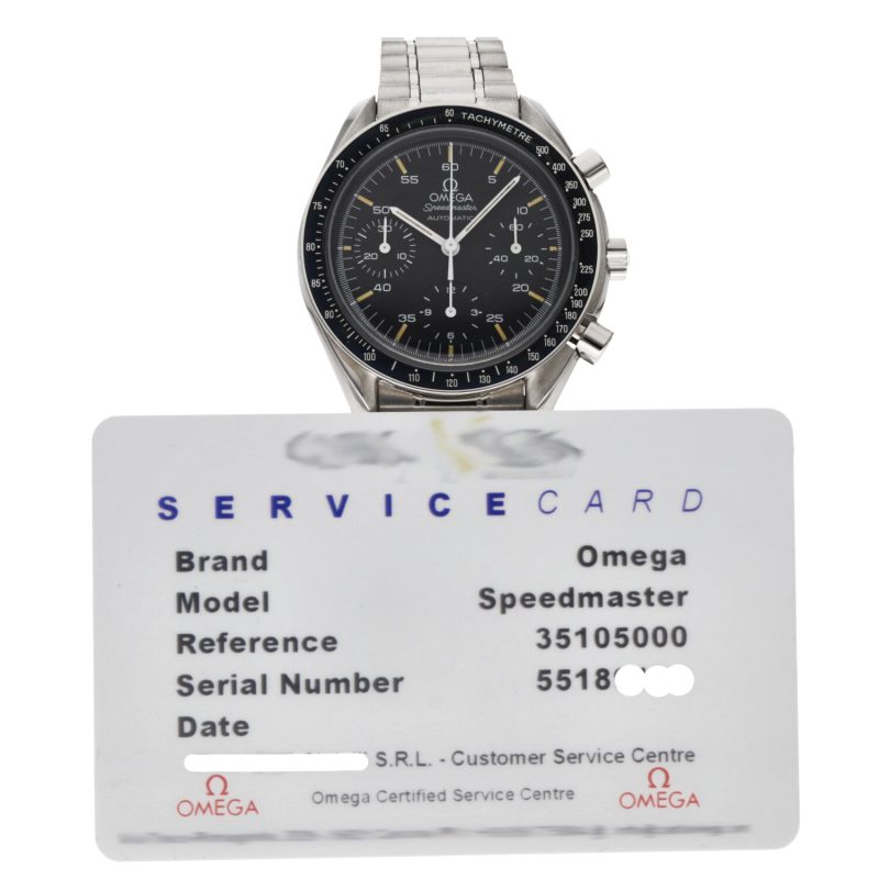 1996 ca. Omega ref. 35105000 Speedmaster Automatico Reduced 39 mm, Revisionato Omega - immagine 16