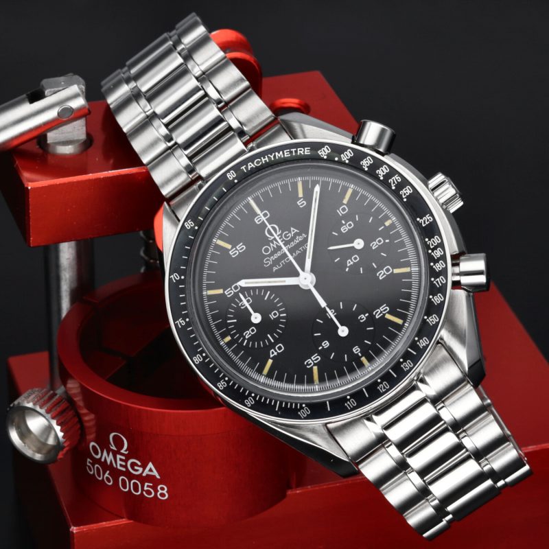 1996 ca. Omega ref. 35105000 Speedmaster Automatico Reduced 39 mm, Revisionato Omega - immagine 4