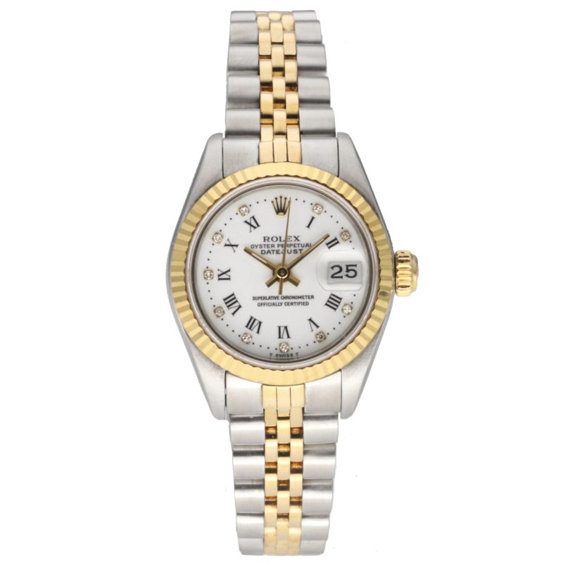 1987 Rolex Ladies Two Tone Datejust 26 ref. 79173 Factory Diamond Dial, Box+Booklets - Image 3